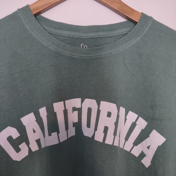 California Graphic Short Sleeve Cropped Shirt Size L - Picture 3 of 5